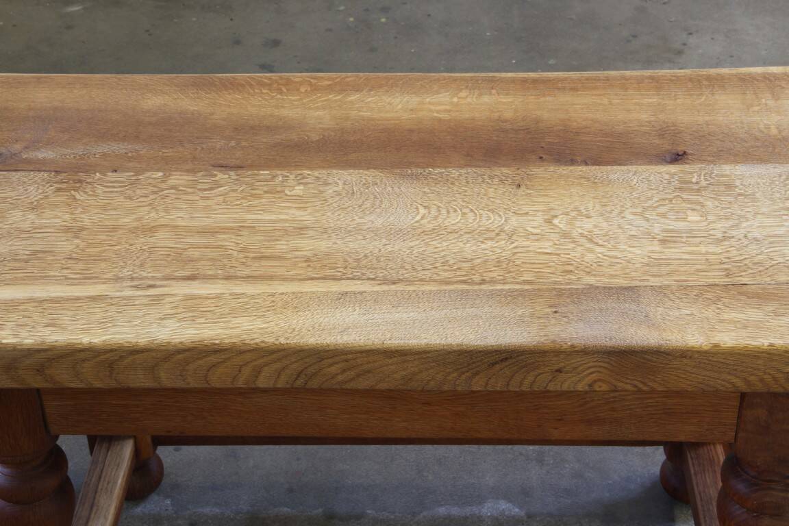Early 20th century Danish Baroque coffee table solid oak
