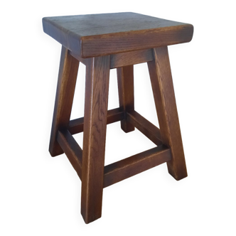 Tabouret bois chêne massif