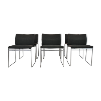 Set of six chairs Kazuhide Takahama model 'Jano' for Simon 1970s