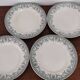 Set of 4 flat plates Terre de Fer Moulin des loups and WILBUR hamages