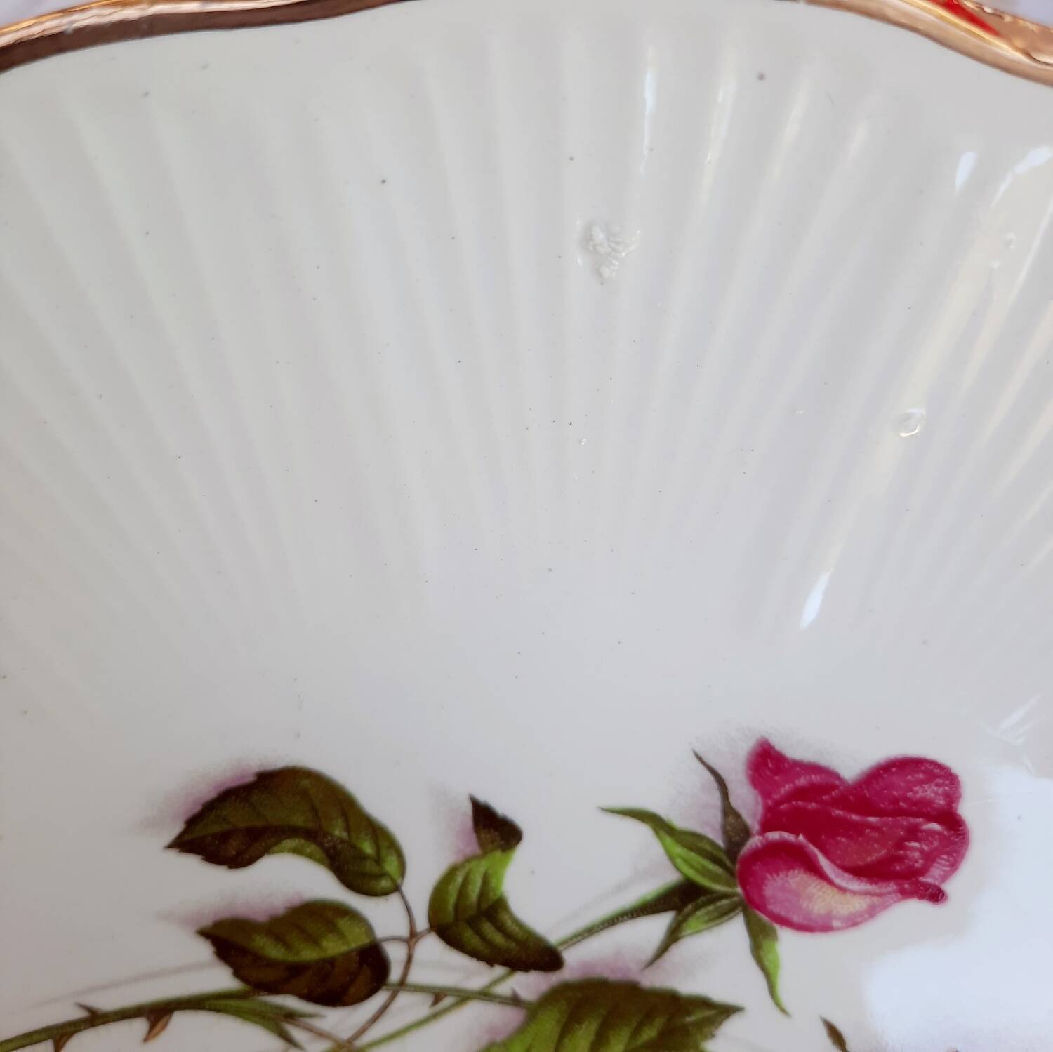 Old mismatched earthenware dessert plates