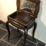 Dressing table / Worker in mercury glass marquetry and bronze fittings