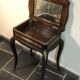 Dressing table / Worker in mercury glass marquetry and bronze fittings
