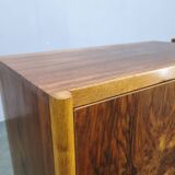 Pair of Italian Mid-Century Walnut Nightstands, 1950s