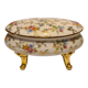 Limoges porcelain bonbonnière signed P & Cie Floral motif