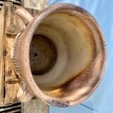 Varnished terracotta jar