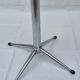 Tabouret vintage réglable avec dossier piètement chromé 4 branches