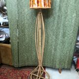 Vintage rattan lamp lamp 50/60