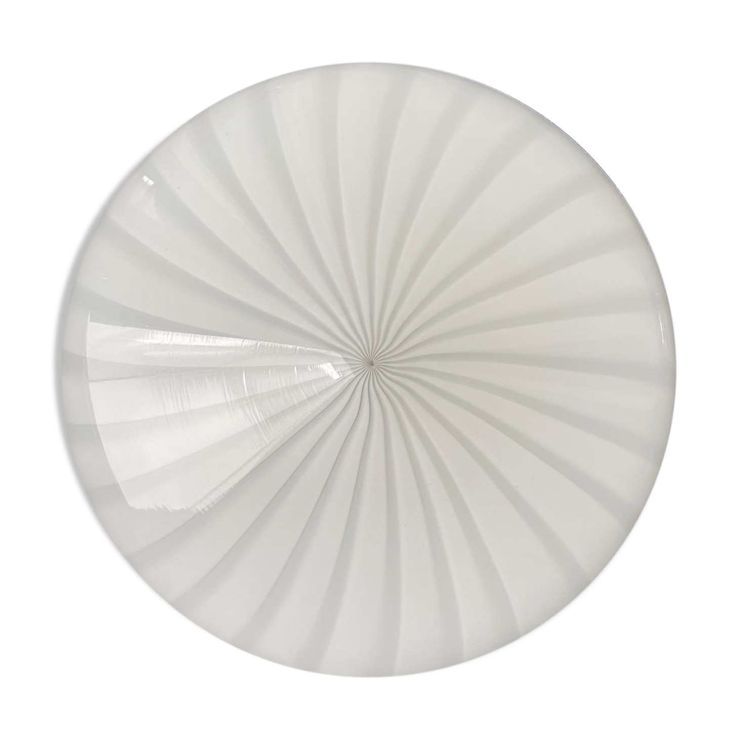 White Murano glass lamp