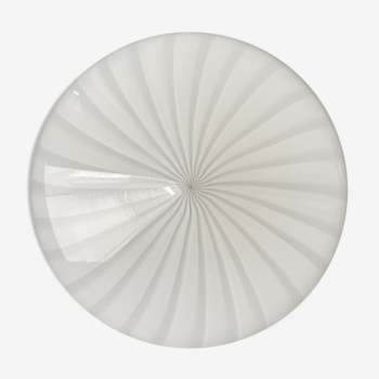 White Murano glass lamp