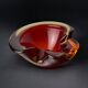 Red and Yellow Murano Glass Sommerso Pocket Tray by Flavio Poli