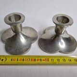 Pair of Just Andersen designer candlesticks, Denmark