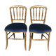 Paire de chaises barrettes Napoléon III