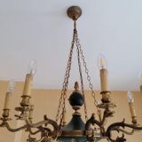 Empire style chandelier in gilded bronze