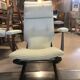 Rocking lounge chair made of fabric suitable for outdoor use.