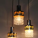 1970s hanging Raak 3 lights