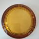 Amber glass ashtray