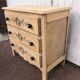 Commode 3 tiroirs vintage bois brut