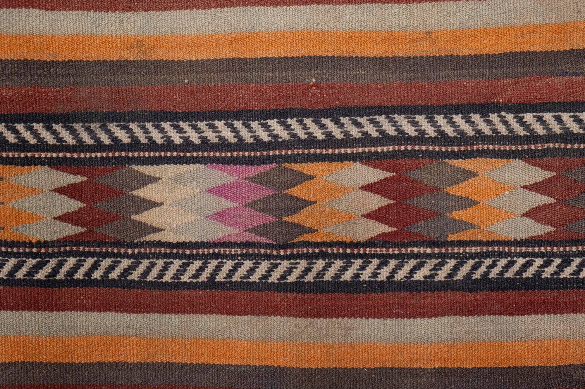 Vintage Turkish hallway rug 80x512 cm