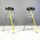 Pair of Duplex stools by Javier Mariscal for BD 1980's Memphis