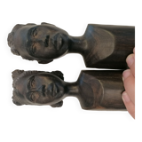 Bust African man and woman