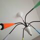 Vintage spider chandelier, old sputnik light fixture