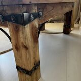 Rectangular coffee table in solid acacia and fittings