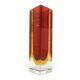 Sommerso vase, mid-century modern, glass, designed by F. Poli, Italy, 1950s