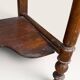 Dressing table in walnut and marble, late 19th century.