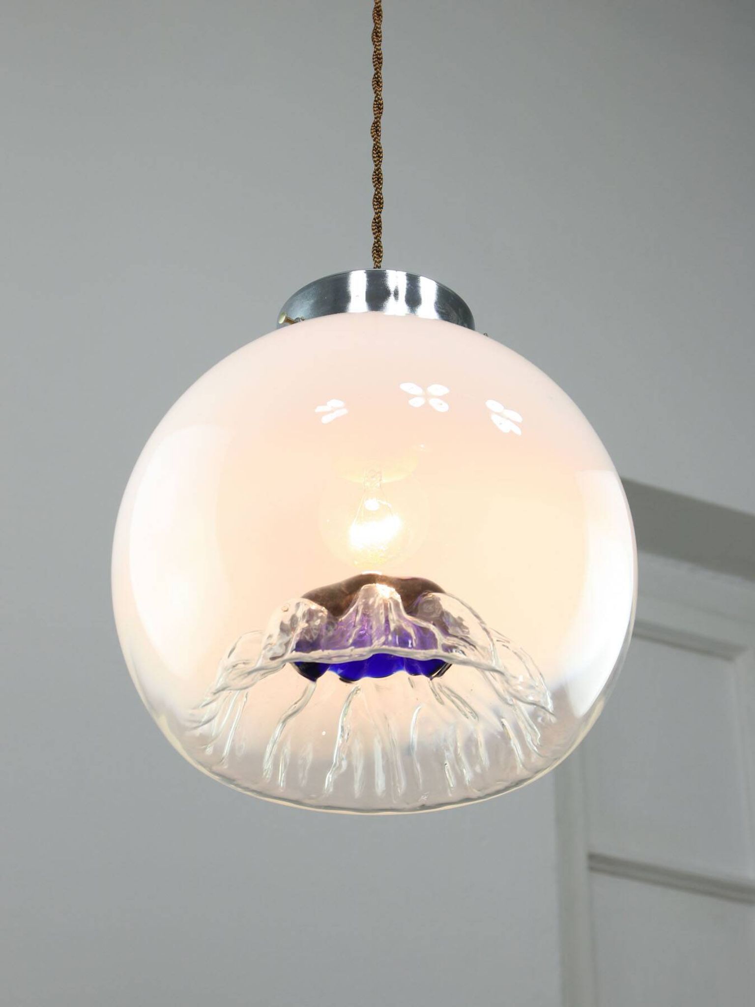 Mid-Century Murano Glass Pendant from Mazzega, 60s