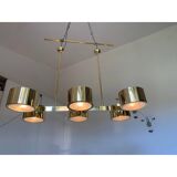 Italian Sputnik Candlestick Metal Gold Stilnovo Lelli Style