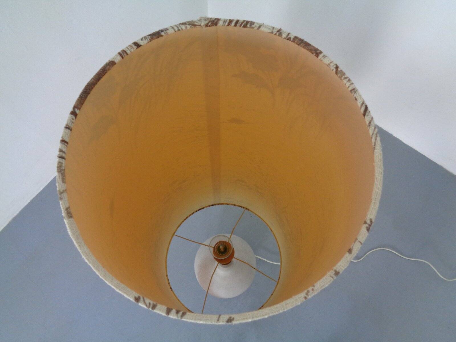 Large ceramic floor lamp by Peter Delius for Hamelner Töpferei, 1960s.