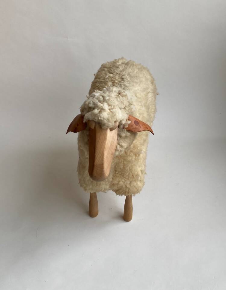 Vintage design Mouton stool 1970