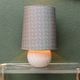 Twisted ball lamp in cracked ceramic, 1980s