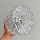 Round glass ceiling lamp / hardwire wall lamp