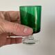8 verres à pied Luminarc France années 70 verts bicolores