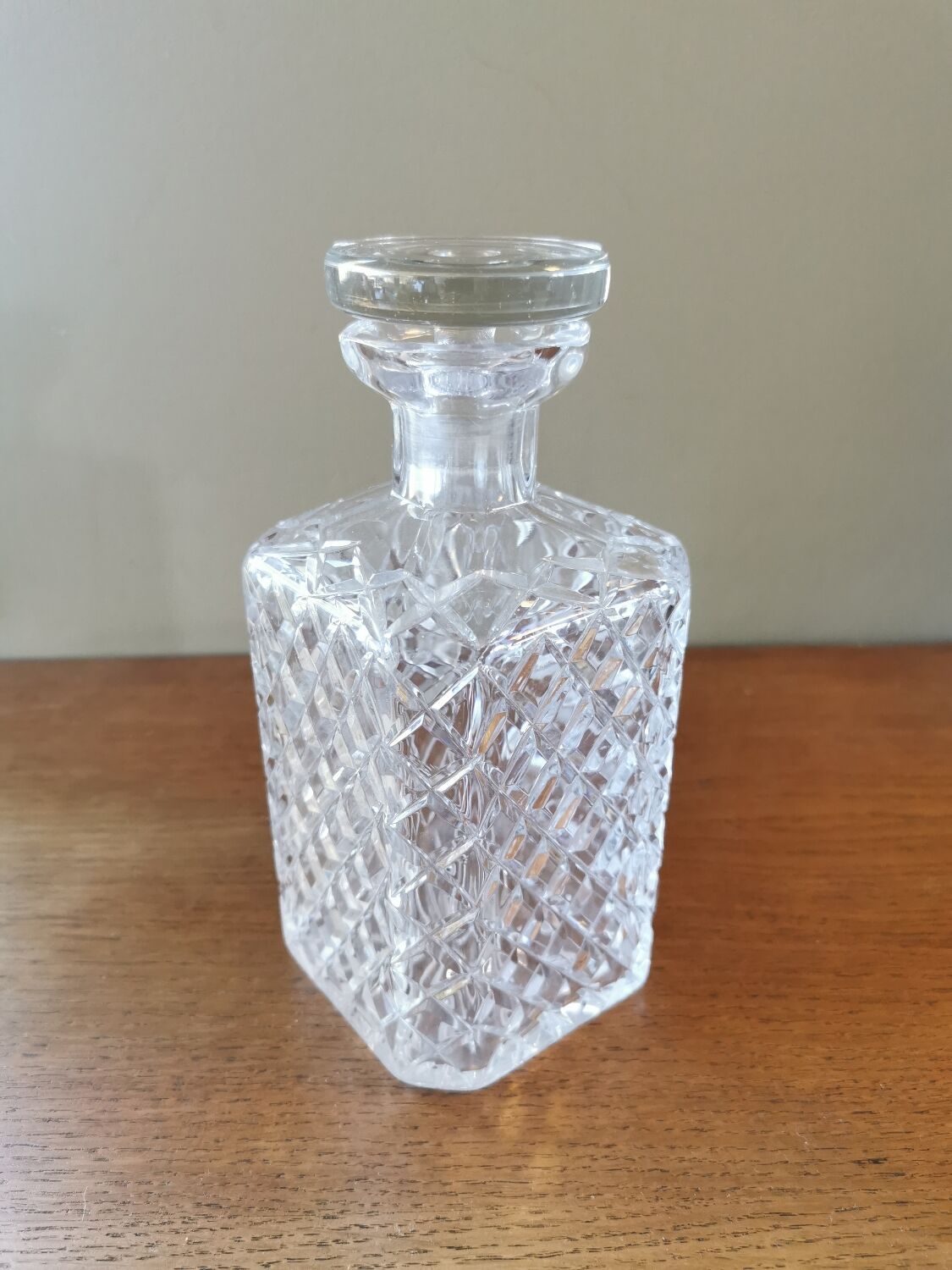 Crystal whiskey decanter