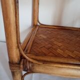 Vintage rattan shelf