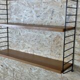 60's 70's oak string shelf module by Kajsa & Nils "Nisse" Strinning Sweden