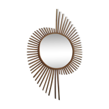 Miroir rotin vintage 46x76cm