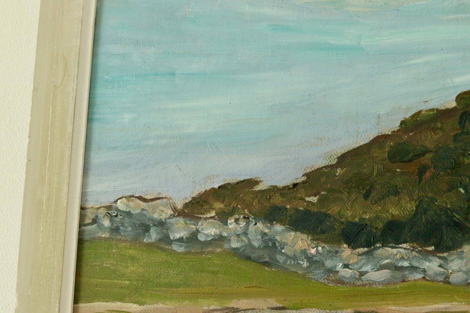Original oil on canvas from the mid-20th century – landscape