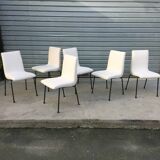 Suite of 6 chairs by Pierre Guariche
