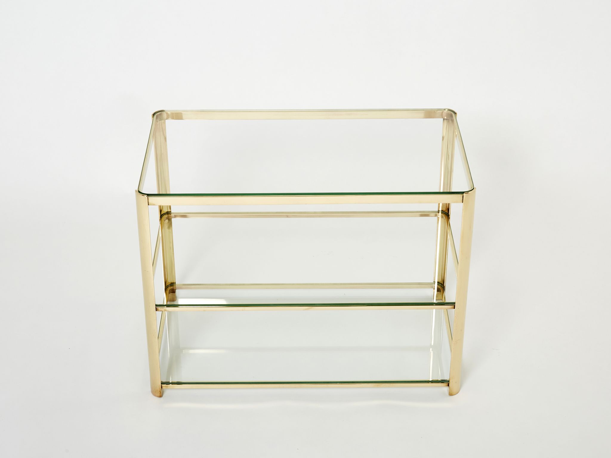 Table d’appoint en bronze signée J.T. Lepelletier pour Broncz vers 1960