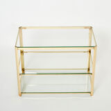 Bronze side table signed J.T. Lepelletier for Broncz circa 1960