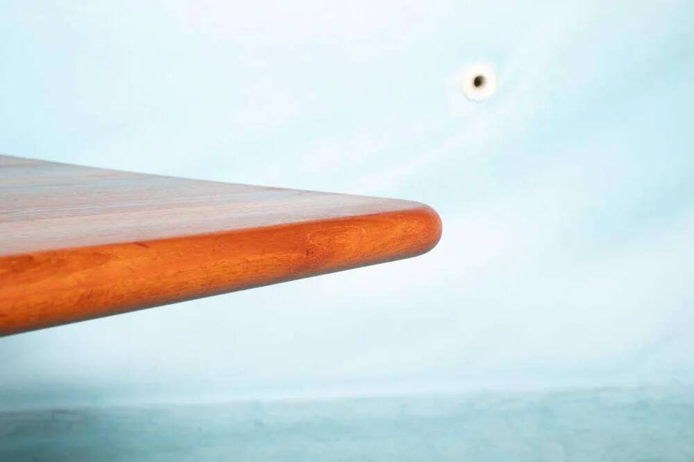 Danish design renovated dining table, sixties teak dining