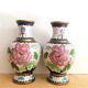 Paire de vases cloisonnés , Chine vers 1900