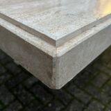 Vintage travertine dining table