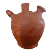 Jug, terracotta gargoulette