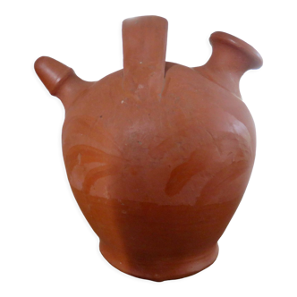 Jug, terracotta gargoulette