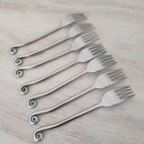Twisted metal forks / spiral cutlery / twist